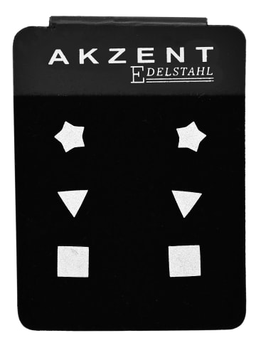 Adeliás Damen Ohrringe – Ohrstecker aus Edelstahl in silber