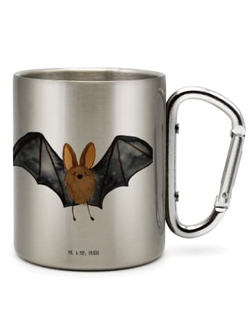 Mr. & Mrs. Panda Tasse Fledermaus Flügel ohne Spruch in Silber