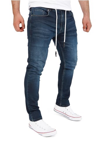 Yazubi Sweathose in Jeans-Optik Erik in Dunkelblau