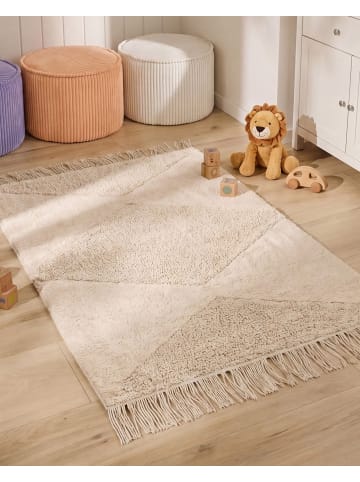 Beliani Kurzflor KHONOMA in Beige - (W) 60 x (L) 90 cm