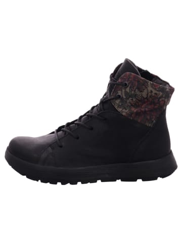 Think! Damenschnürrstiefel warm flach  in  Schwarz