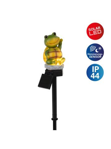 näve LED Solarleuchte "CALVINO" in grün - (L)6.7 cm x (B)7.3 cm x (H)40 cm