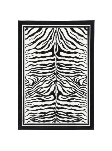 Pergamon Trendline Teppich Zebra in Schwarz Weiss