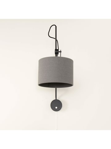 Licht-Erlebnisse Wandlampe Ø 23.5 x (H)65 cm in Grau