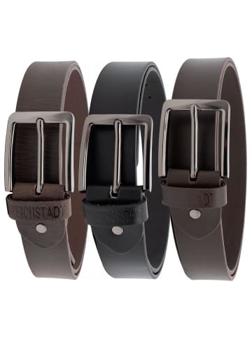 Reichstadt Reichstadt Fashion Gürtel Echtleder 25RS060 Dark Brown 115cm x 3,8cm