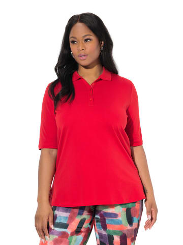Ulla Popken Poloshirt in salsa