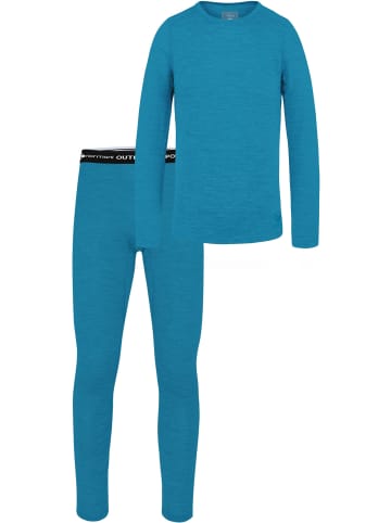 Normani Outdoor Sports Kinder Merino Thermo Unterwäsche in Blau