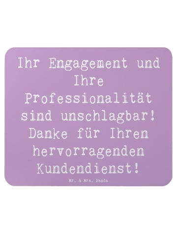 Mr. & Mrs. Panda Mousepad Spruch Kundendienstmitarbeiter Held mi... in Lavendeltraum