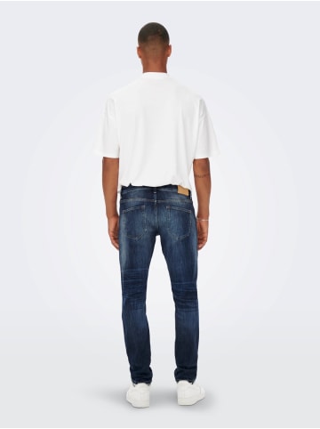 Only&Sons Regular Fit Straight Denim Jeans ONSWEFT in Blau