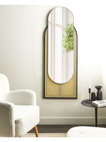 Beliani Wandspiegel NEVERS in /Schwarz - (W) 53 x (H) 143 x (L) 5 cm