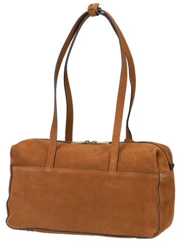 LIEBESKIND BERLIN Handtasche Clarice II Satchel M Hydro Suede in Brown