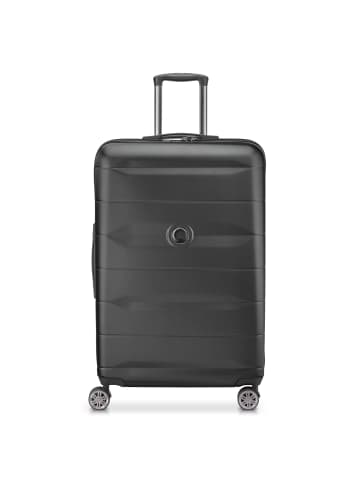 Delsey Comete + 4-Rollen Trolley 77 cm in schwarz