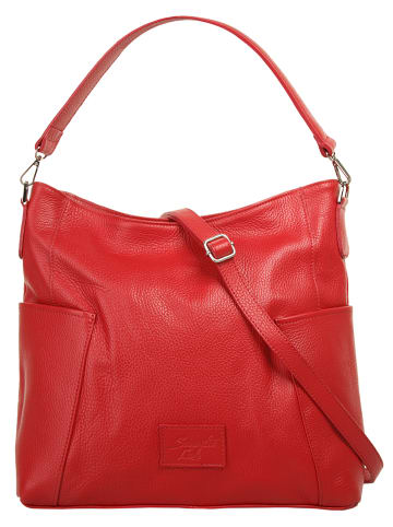Samantha Look Shopper echt Leder in rot