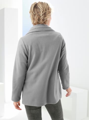 Sieh an! Fleecejacke in grau