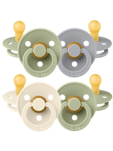 BIBS Schnuller - Colour 4er Pack - Sage / Cloud in gruen,grau