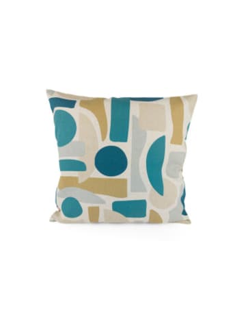 Plückefinken Nonbook - Dekokissen - Retro-Muster petrol