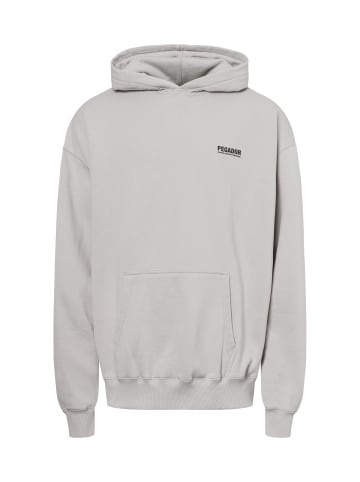 PEGADOR Kapuzenpullover Clinton in hellgrau - 0001