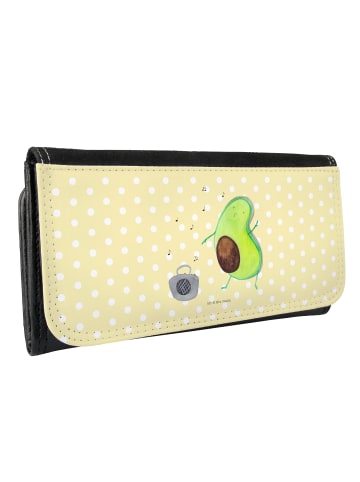 Mr. & Mrs. Panda Frauen Portemonnaie Avocado Tanzen ohne Spruch in Gelb Pastell