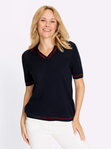 Sieh an! Polopullover in marine