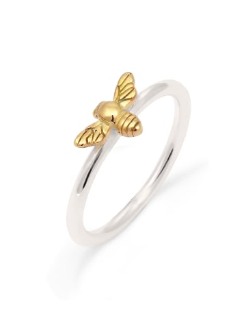 Elli Ring 925 Sterling Silber Biene in Zweifarbig