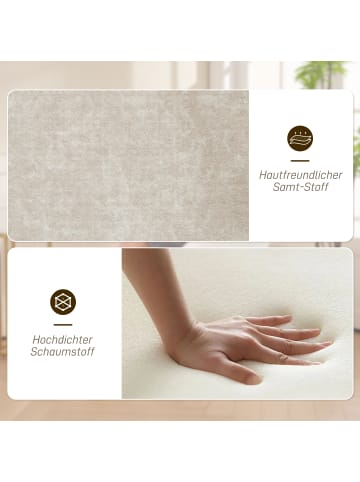 HOMCOM Loungesessel-63L x 56B x 86H cm-Beige