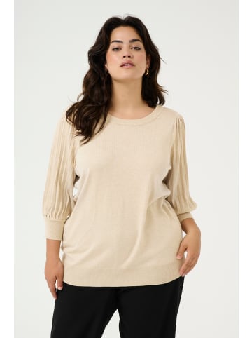 KAFFE curve Strickpullover KCloni in Feather Gray Melange