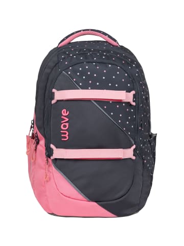 Belmil Wave Prime Dots Pinky Schulrucksack