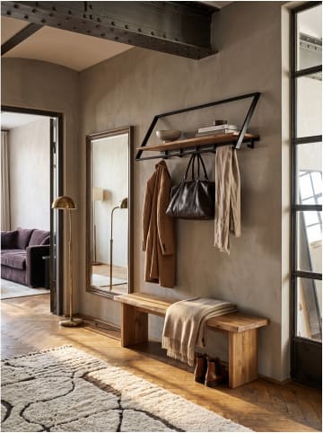 KADIMA DESIGN Wandgarderobe rechteckig, Massivholz, handgefertigt