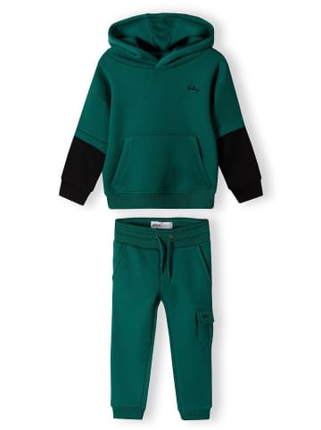 Minoti 2tlg. Outfit: Jogginganzug 15fleece 32 in grün