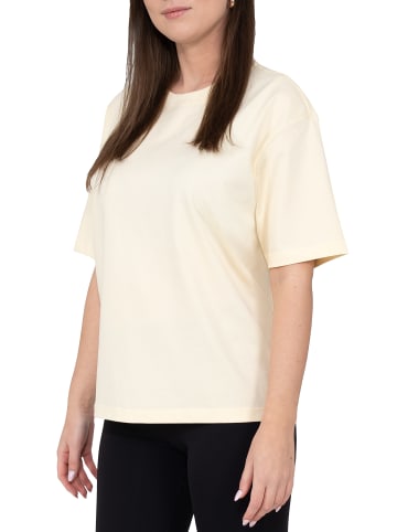 Reichstadt Reichstadt Damen Regular Fit Kurzarmshirt Shoulder Drop 25RSW071 Beige 3XL