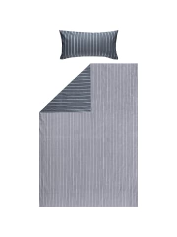 LOOKS by Wolfgang Joop Fein Flanell Bettwäsche in anthrazit-silber
