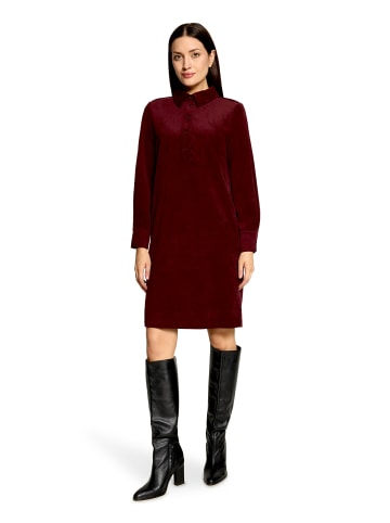 BETTY & CO Casual-Kleid mit Kragen in Fall Burgundy