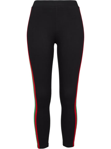 Urban Classics Leggings in black/firered/green