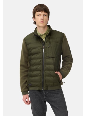 Camel Active Blouson im Stepp-Fleece-Mix in Waldgrün