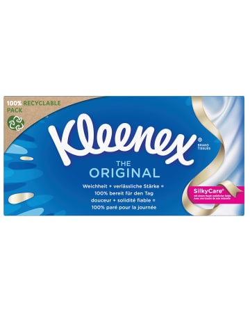 Kleenex Original Taschentücher-Box Kosmetiktücher 3-lagig Großpackung 24 x 72 Stk