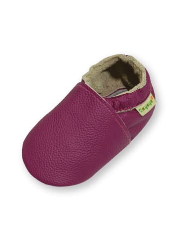Sayoyo Baby Krabbelschuhe aus Leder, weiche Lauflernschuhe mit rutschfester Sohle 
