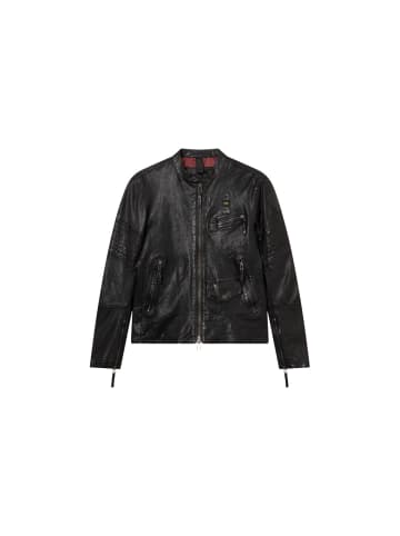 BLAUER USA Lederjacke Elmer in schwarz
