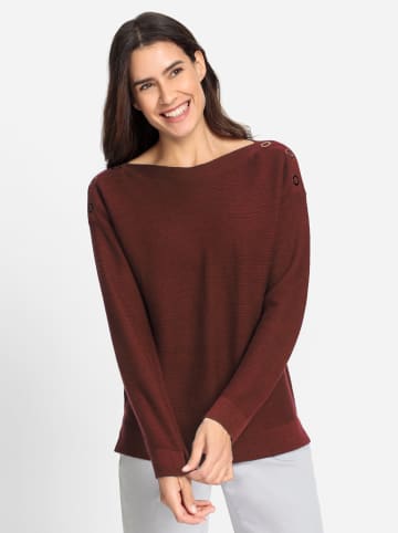 WITT WEIDEN Strickpullover in rotbraun