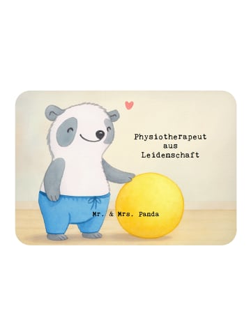Mr. & Mrs. Panda Magnet Physiotherapeut Leidenschaft Design mit ... in Weiß
