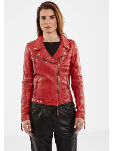 JILANI Damen Lederjacke in Rot