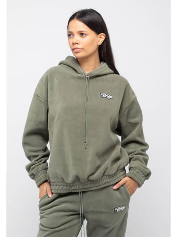 Tom Barron Freizeitanzug Casual Oversize Fleece Tracksuit Fabric 2 Color Batch in KHAKI