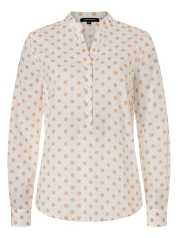 More & More Punktebluse in regular dots print offwhite cork