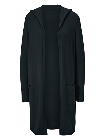 Heine Long-Strickjacke in schwarz