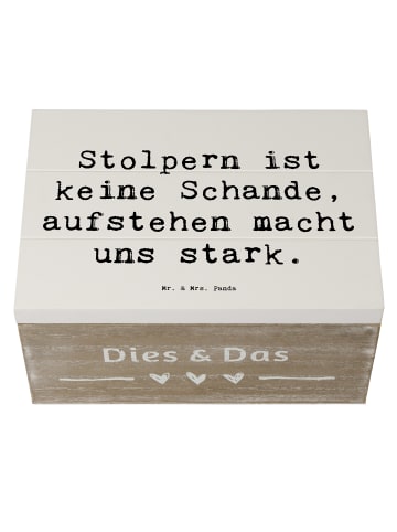 Mr. & Mrs. Panda Geschenkbox Spruch Aus Fehlern lernen mit Spruch in Weiß