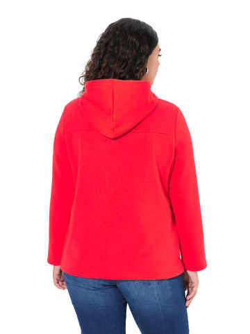 Ulla Popken Sweatshirt in neon rot