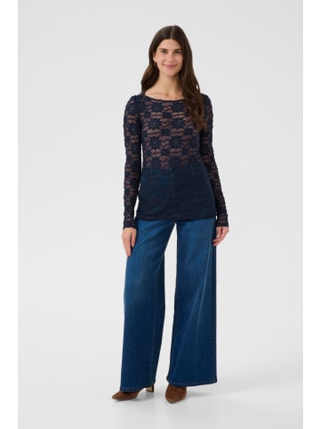 Cream Langarm-Bluse CRMaddie Slim fit in Navy Blazer