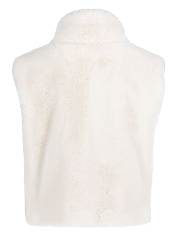 Betty Barclay Plüschweste mit Reißverschluss in creme