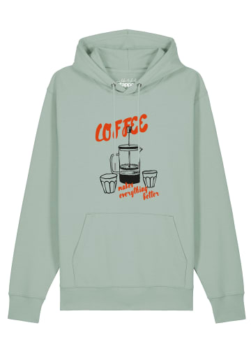 wat? Apparel Sweatshirt Coffee makes everything better in Aloe