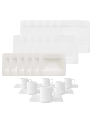 Villeroy & Boch 30-tlg. Kombiservice Modern Grace in Weiß – in weiß