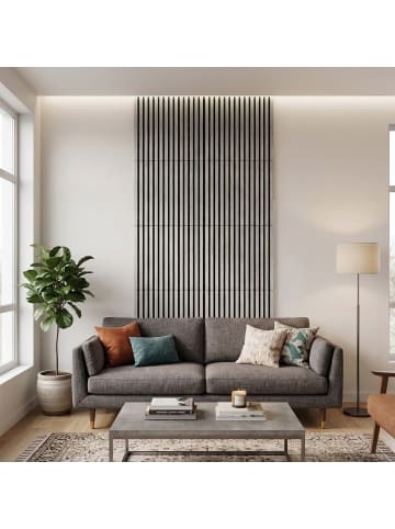 relaxdays 4 x Akustikpaneele in Hellgrau - (B)60 x (H)60 cm